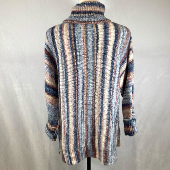 Violet Ruby wool blend soft colors turtleneck sweater size large - Picture 4 of 6